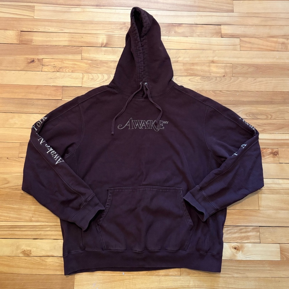 Awake NY Burgundy Hoodie